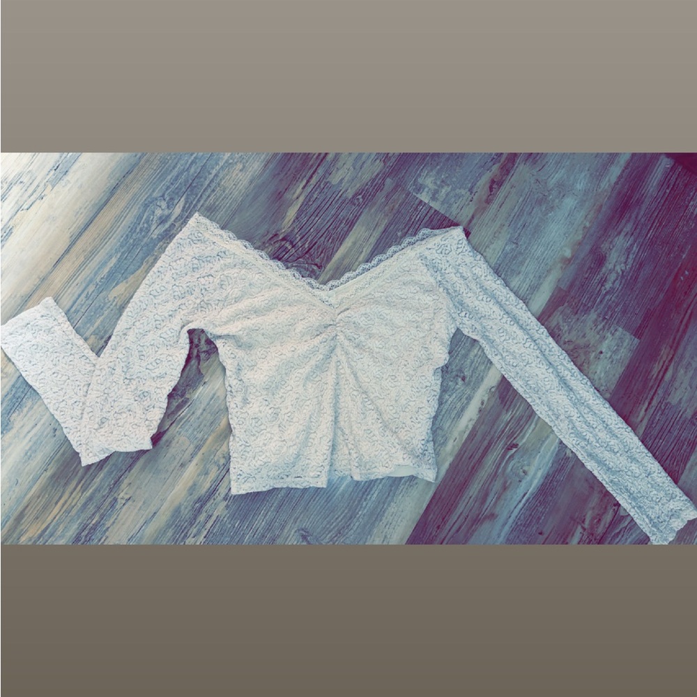 Elegant Lace Off-Shoulder Top(SHIRT ONLY)